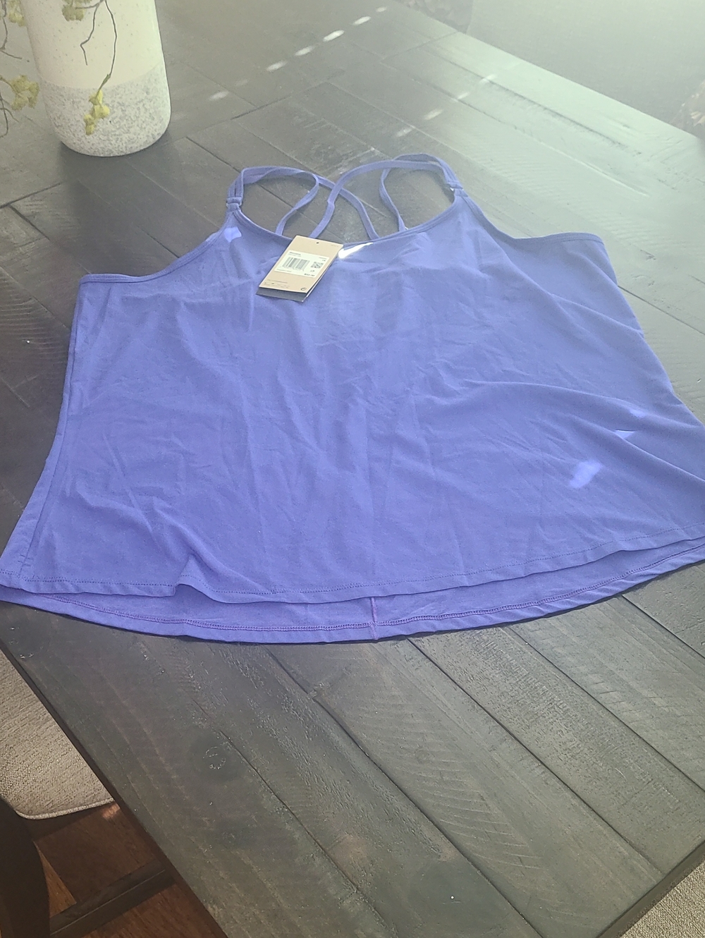 NIKE Women's Strappy Purple Tank Top SZ 1X
